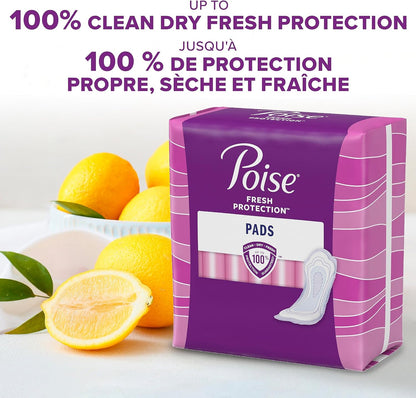 Poise Incontinence Pads, Long, 84 Count - Maximum Absorbency