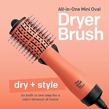 Conair The Knot Dr BC114 All-in-One Mini Oval Dryer Brush, Travel