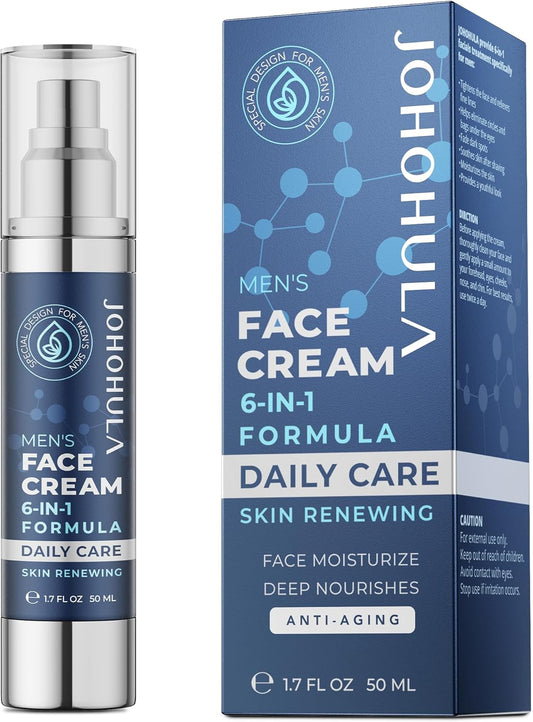 JOHOHULA Face Cream 6-in-1 for Men: Face Moisturizer Suitable for