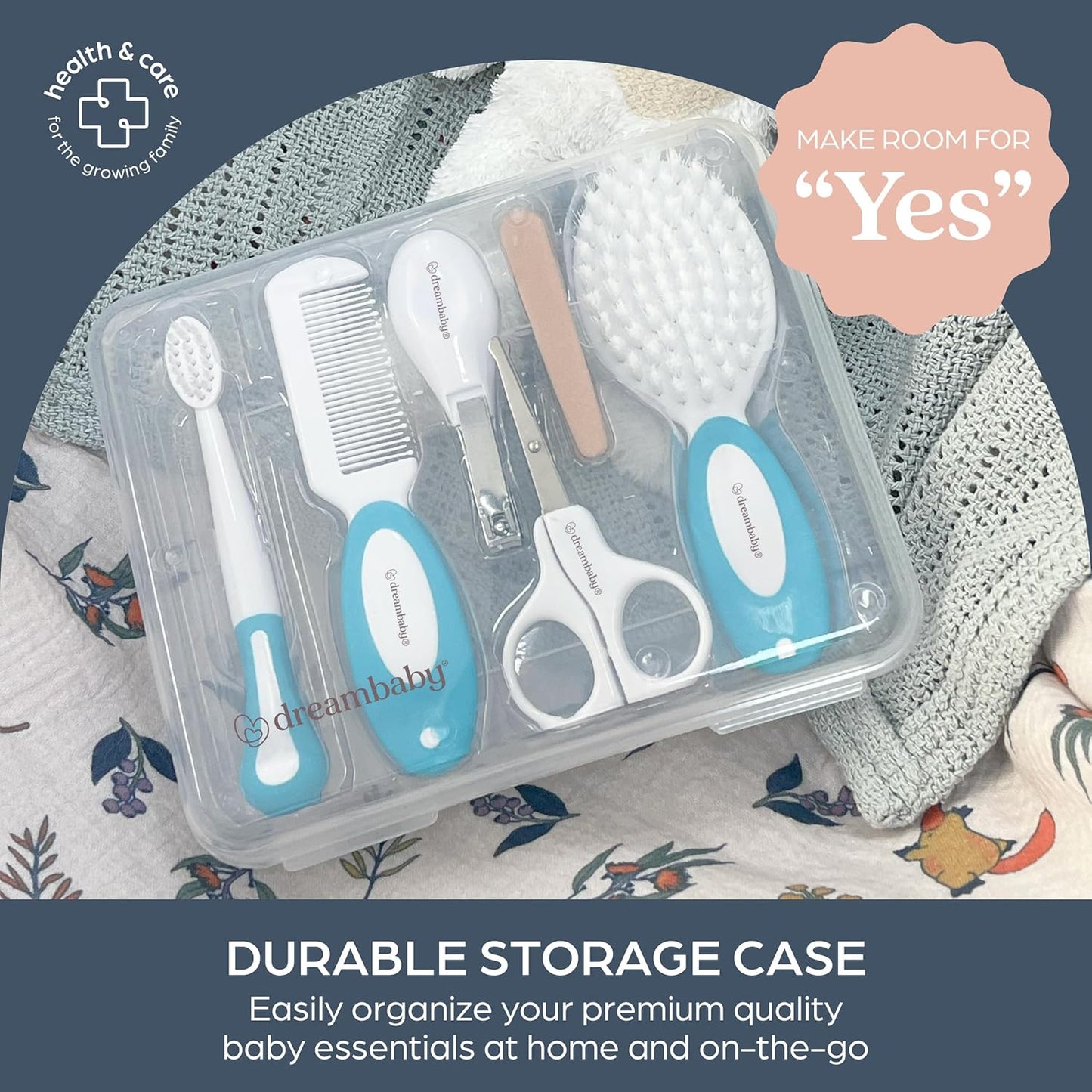 Dreambaby L330 Essential Grooming Kit - Aqua - 10pc