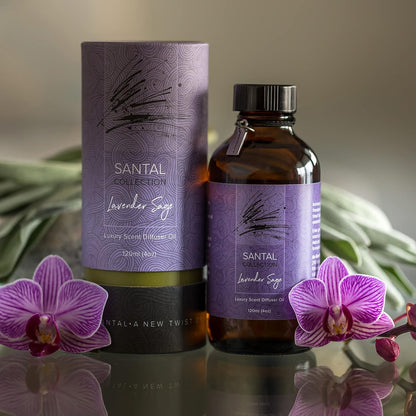 Santal Lavender Sage Diffuser Oil - AirScent Aroma and Lavender Essential O