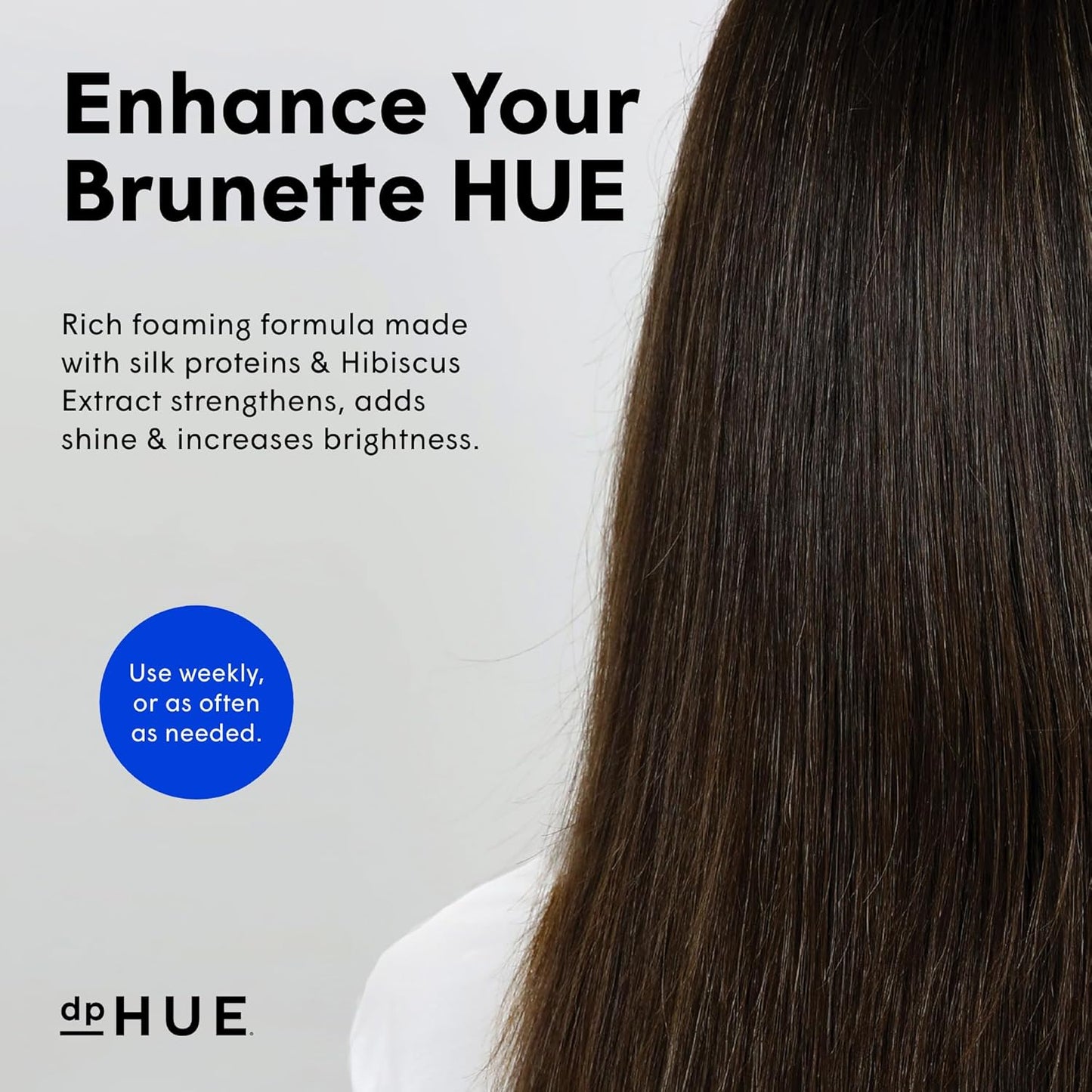 dpHUE Cool Brunette Shampoo - 8.5 oz - Blue Pigments Neutralize Unwanted Or