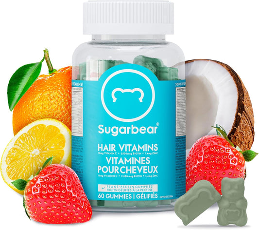 SugarbearPRO Hair Vitamin Longer-Looking Hair Gummy for Women & M