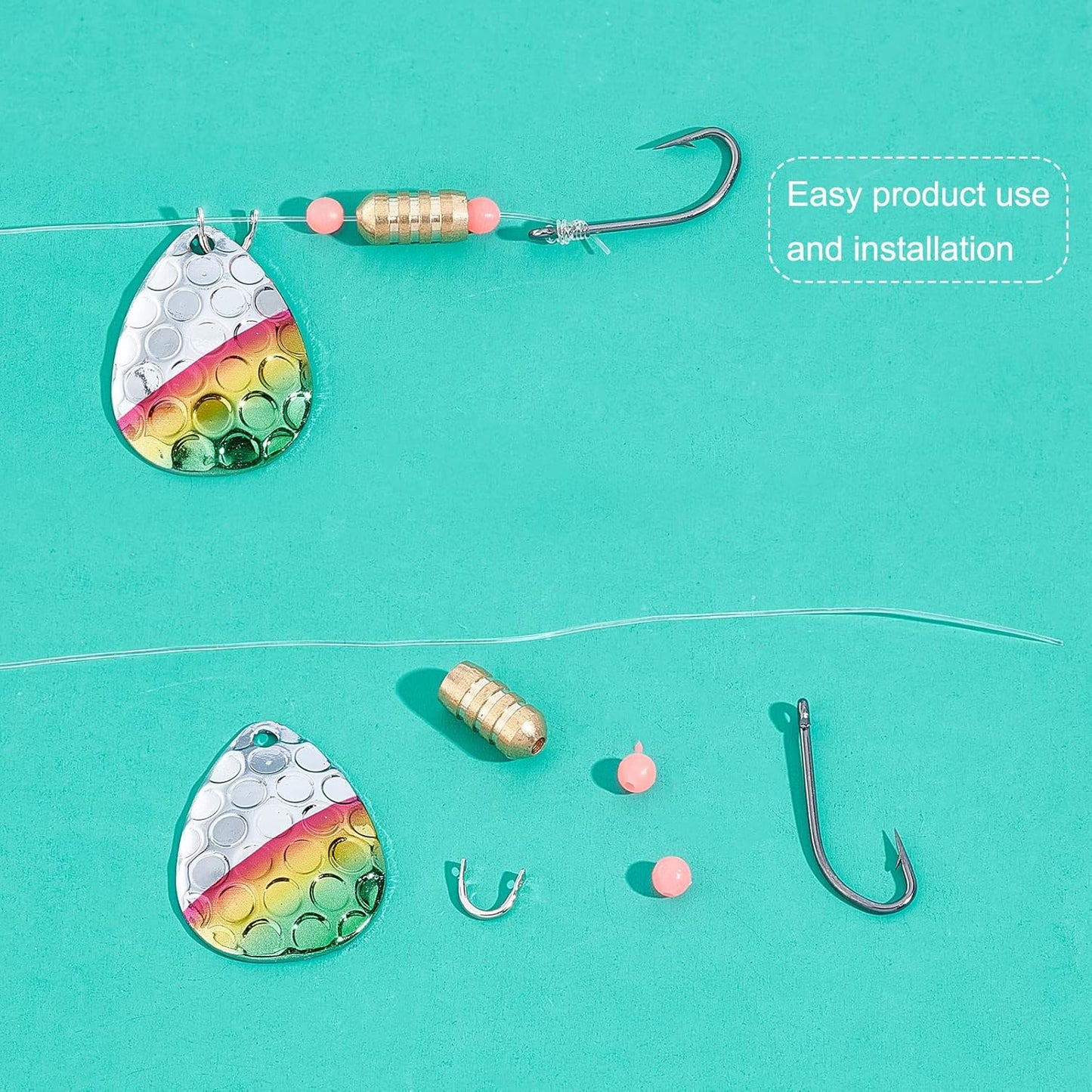 SUPERFINDINGS Fishing Spinner Clevis U Shaped Spinnerbait Clevis