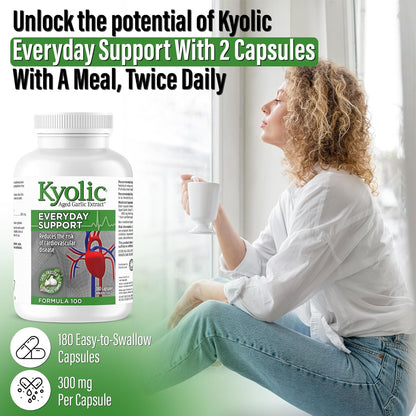 Kyolic - Aged Garlic Extract Supplements - Formula 100 Everyday Support 300