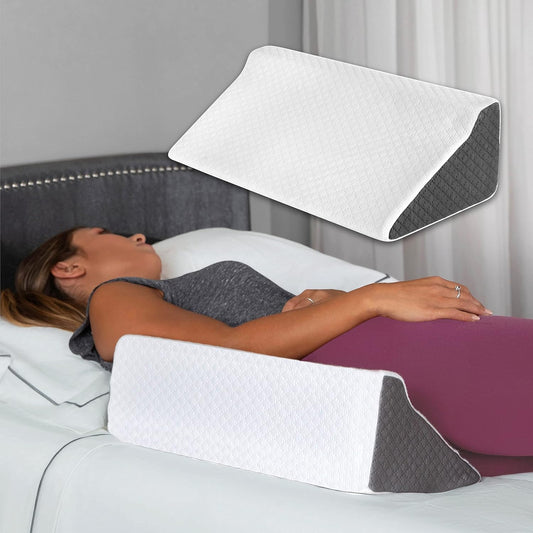 K?lbs Side Wedge Pillow for Sleeping | Back Pillow  Wedge Stylish Jacquard Cover | Bed Wedge Pillow  for Side Sleepers | Wedge Pillows for After  Surgery, Pillows for Side Sleeper | Pregnancy  Wedge