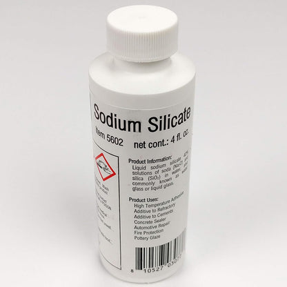High Temperature Adhesive, 2000F Rated, Sodium Silicate, Water Gl