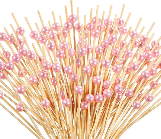 100 Pieces Bamboo Cocktail Picks, BetterJonny Wooden Toothpicks p