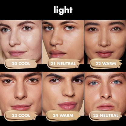 e.l.f. Cosmetics Soft Glam Satin Foundation, Hibiscus complex. 30 ml, 23 Light Cool