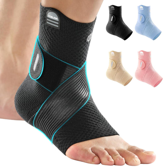 ZOELION Ankle Brace Compression Support with Removable Fishnet St