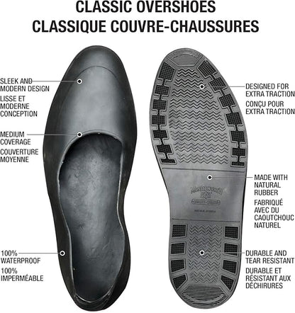 Moneysworth & Best 28446 Snow Guard Classic Overshoe, XS W 6-7, Black