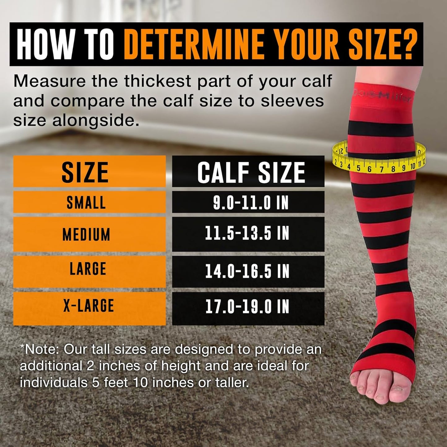 Doc Miller Open Toe Compression Socks, 15-20 mmHg, Toeless Compre