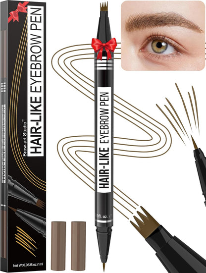 Microblading Eyebrow Pen - Eyebrow Pencil Magical 2-in-1 Dual-Ended Waterpr
