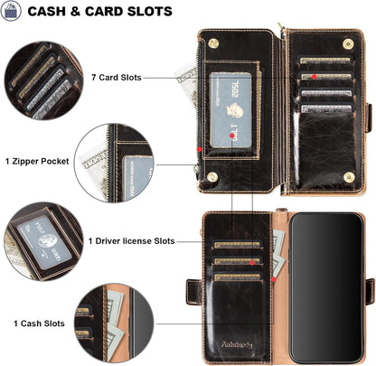 Antsturdy Compatible with Motorola Moto G Stylus 5G 2025 Wallet Case with C