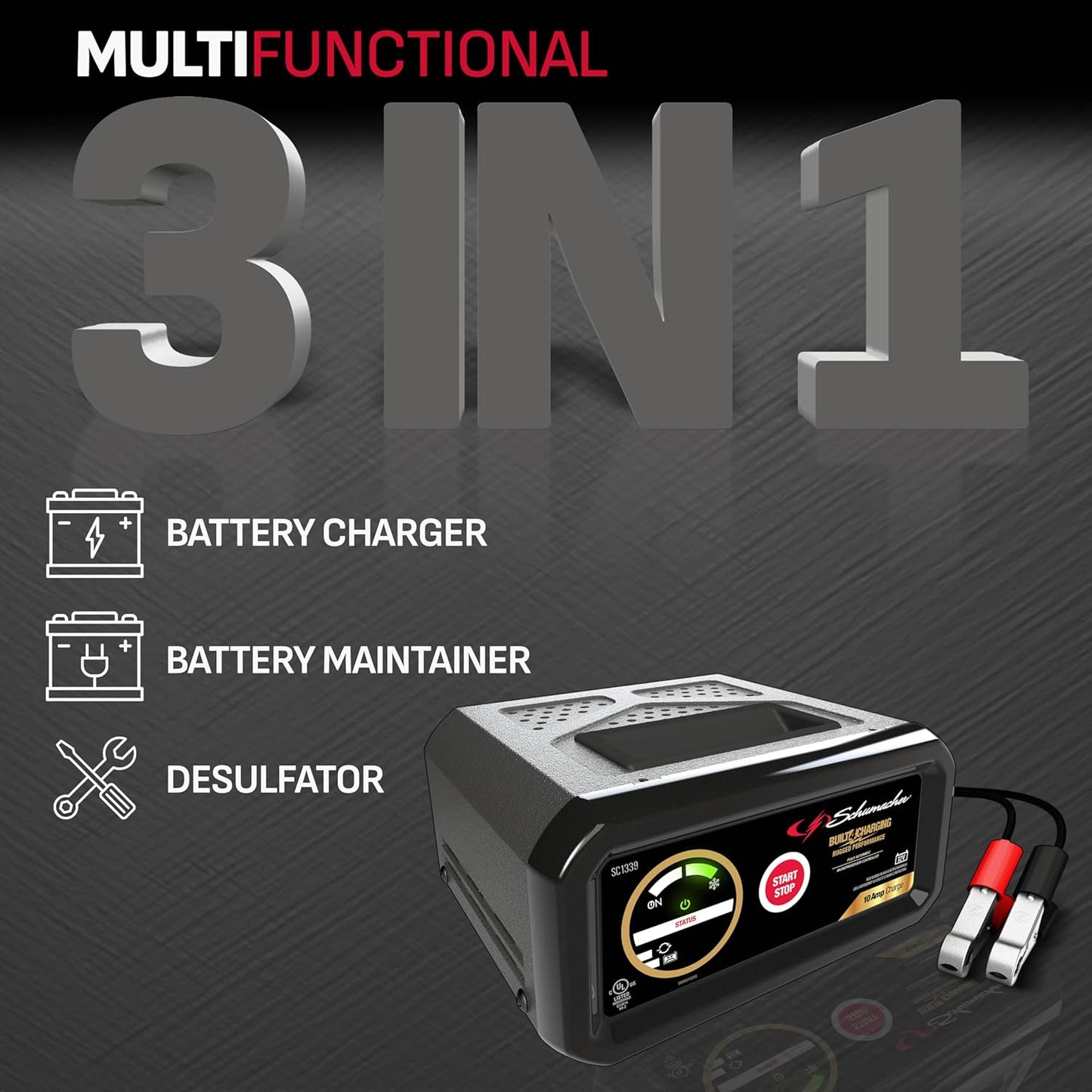 Schumacher SC1339 10A 12V DOE Battery Charger