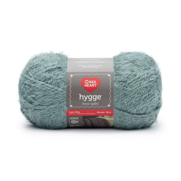 Coats & Clark E869.8631 HEART Hygge yarn, 5oz, Aloe 5 Fl Oz