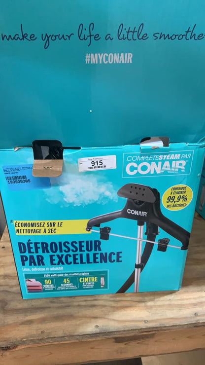 Conair GS28TKC Ultimate Fabric Steamer  Black/Silver