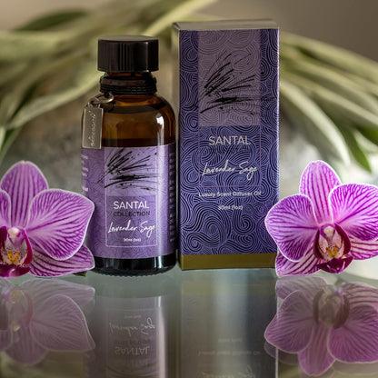 Santal Lavender Sage Diffuser Oil - AirScent Aroma and Lavender E