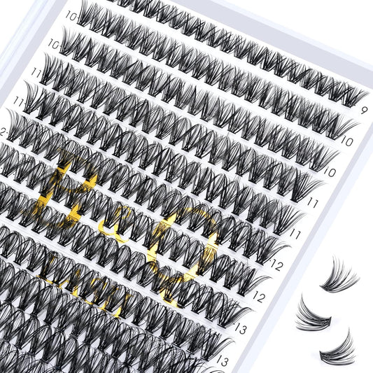 B&Qaugen Lash Clusters 280 Pcs 40D-0.07D-9-15MIX B&Q LASH Individual Lashes