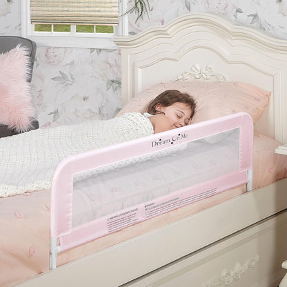 Dream On Me 444-P Adjustable Mesh Bed Rail, Pink