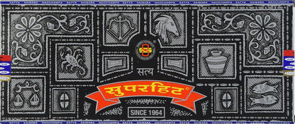 Sai Baba SUPERHIT100GM Super Hit Incense, Case of 6/100 GM, Black
