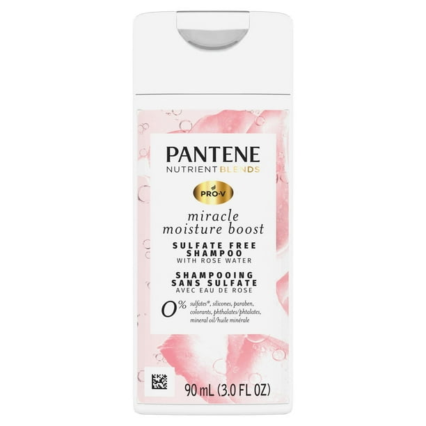 Pantene Moisture Boost Rose Water Daily Shampoo, 3 fl oz