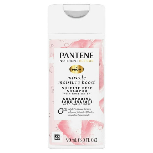 Pantene Moisture Boost Rose Water Daily Shampoo, 3 fl oz