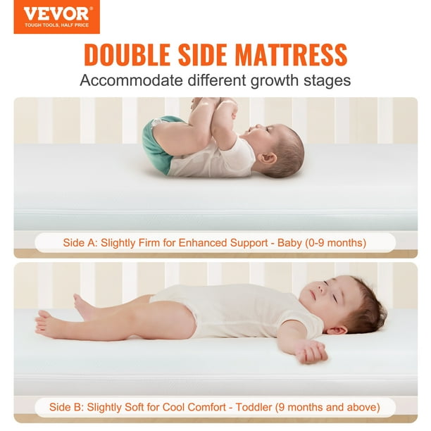 BENTISM NSD-F2301148 3'' Two-sided Portable Crib Mattress