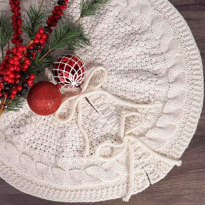 Cameland Knitted Ambiance Apron Christmas Tree Decorations, 18.11