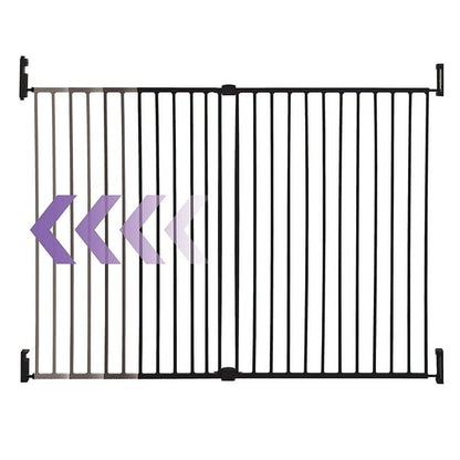 Dreambaby L852BB Broadway Extra Wide and Tall Expandable Gate with Track It Technology, Black