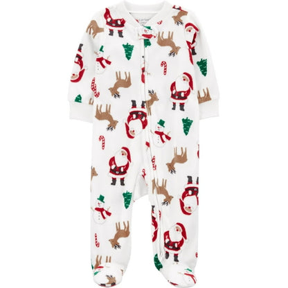 Carter's Child of Mine 1R794110 Baby Neutral Santa Sleep n' Play, Red, Size:0-3 months