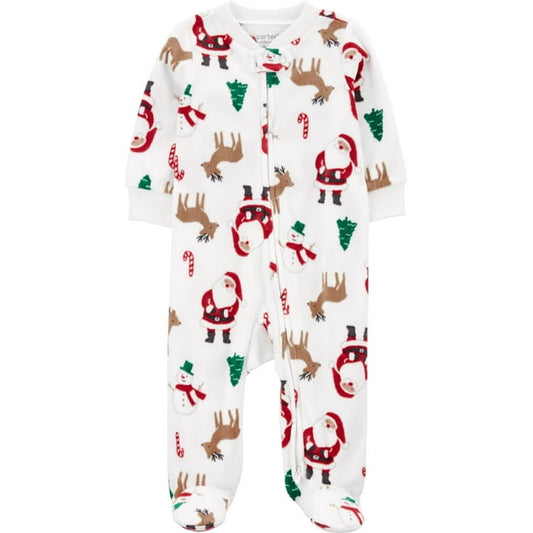 Carter's Child of Mine 1R794110 Baby Neutral Santa Sleep n' Play, Red, Size:0-3 months