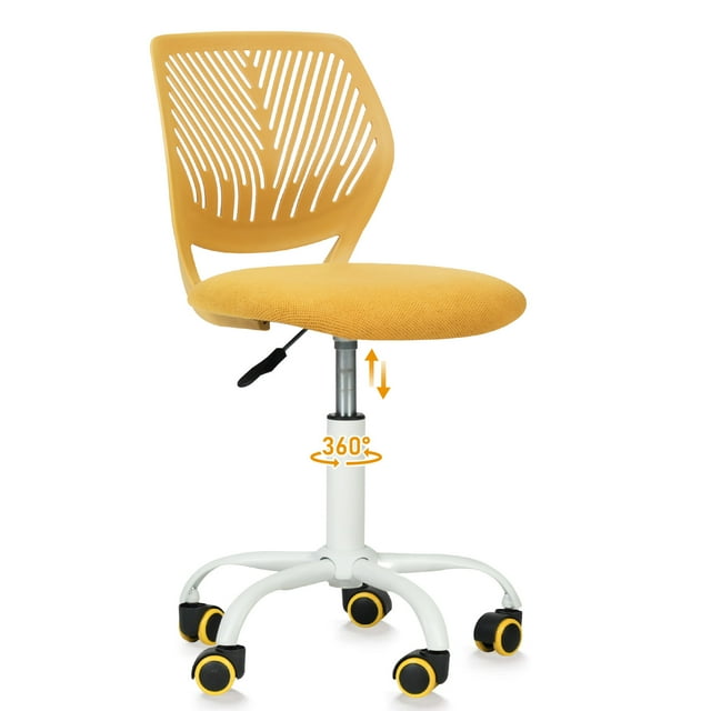 Homy Casa Office Chair - Adjustable Height Task Chair with Breathable Ergonomics Backrest Upholstery for Student Teen