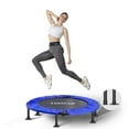 Toncur 40" Mini Trampoline, Professional Fitness Foldable Trampoline Workout Exercise Rebounder Trampoline for Adults and Kids, Max Load 330lbs