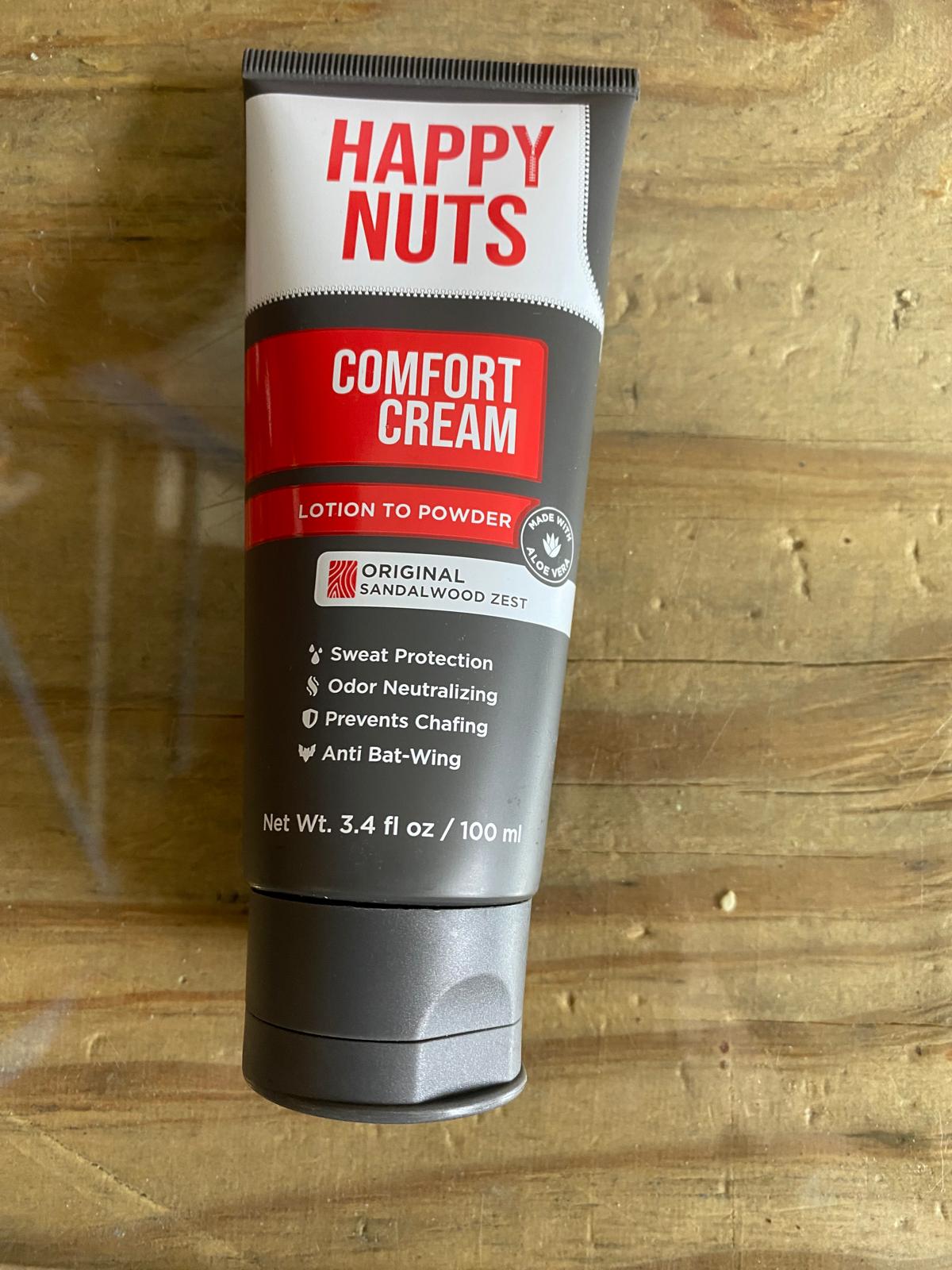 Happy Nuts Comfort Cream Deodorant For Men: Anti-Chafing Sweat De