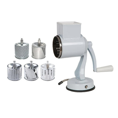 Food Mills Nut Grinder Drum Grater Suction Grinder for Adults Whi