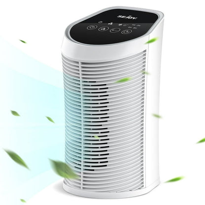 Sejoy AP-2202-UL Air Purifier True HEPA Filter, 99.9% Removal, 3 Speeds and Timer, up to 200 SQ. ft