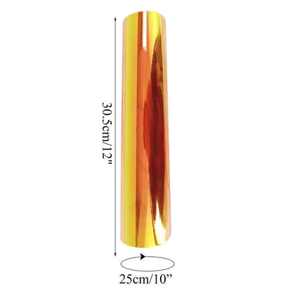 HomeCraft74 12x6ft Rose Gold Glass Broken Flower Patterned Permanent Vinyl Roll