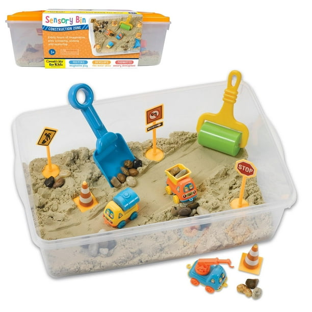 Creativity for Kids Sensory Bin Construction Zone