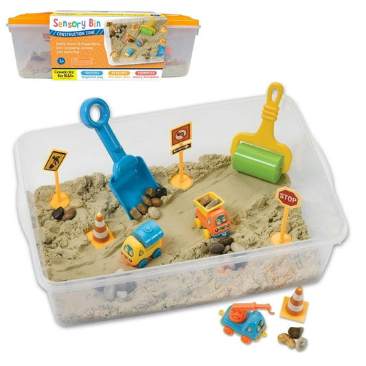 Creativity for Kids Sensory Bin Construction Zone