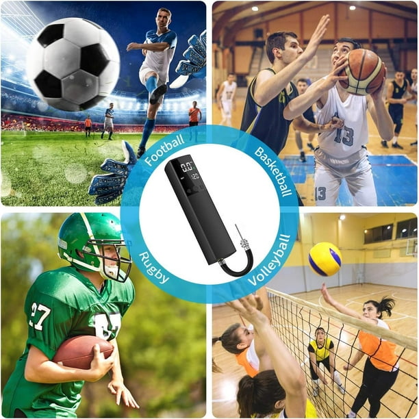 Electric Ball Pump,Smart Air Pump Portable Fast Ball Inflation with Pressure Gauge and LCD Display for Basketball Volleyball Football