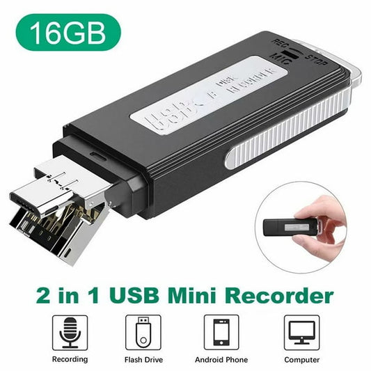 APPIE 16GB USB Voice Recorder Mini Recorder