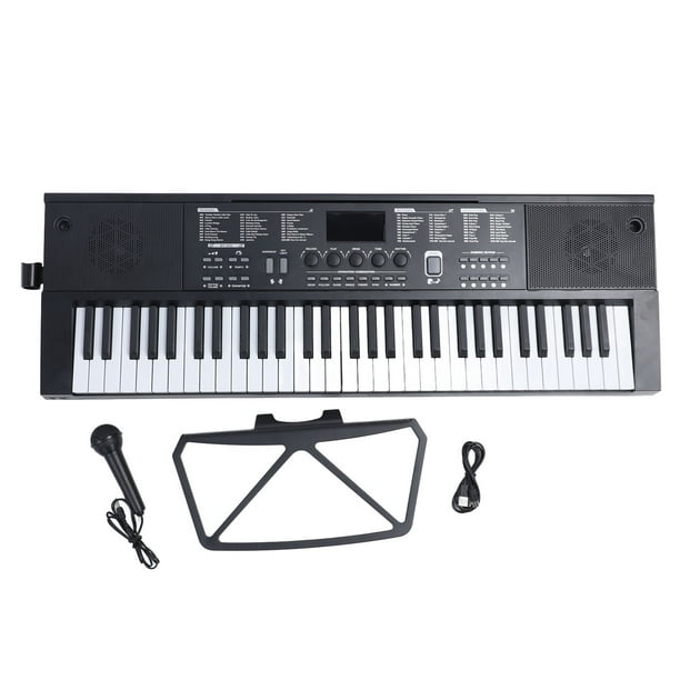 Fyydes Electric Keyboard Piano 61 Keys Electronic Organ Teaching Function with Li