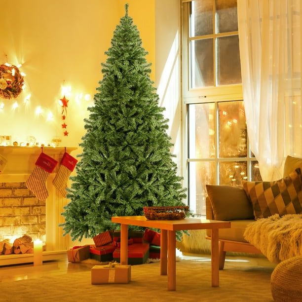 GYM06006 9' Unlit Artificial Christmas Tree, Green