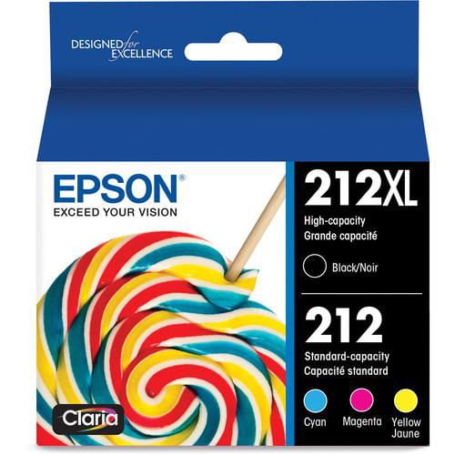 Epson T212XL-BCS 212XL Black C/M/Y Combo Pack Ink Cartridges