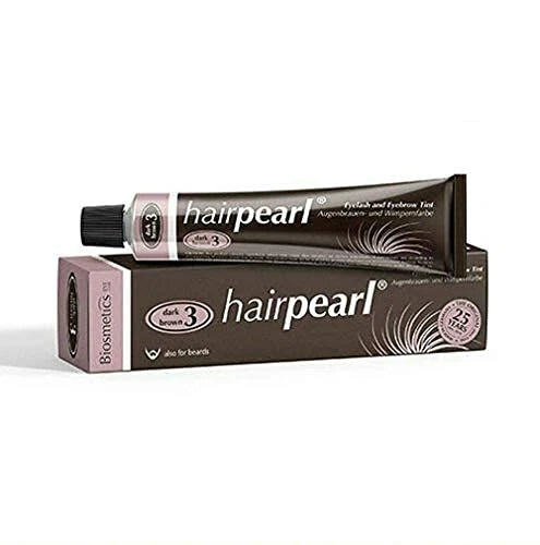 Hairpearl Intensive Cream Hair Dye for eyebrows- Dark Brown - 0.68 oz